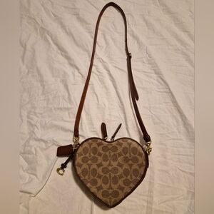 Coach Signature Heart Crossbody Bag